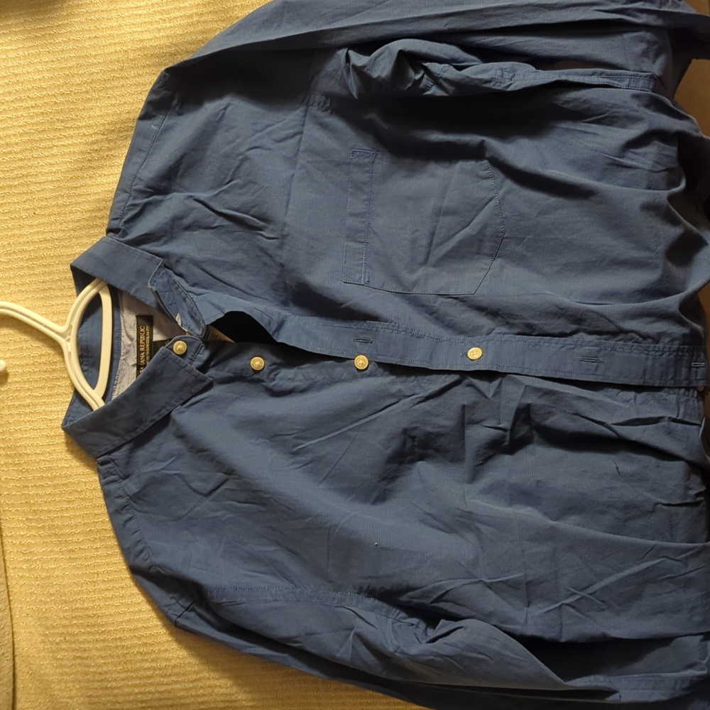 Banana Republic button down shirt blue men's large